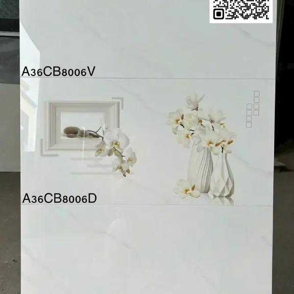 Gạch Đá 30x60 Ốp Lát Giá Rẻ trắng vân khói A36CB8006