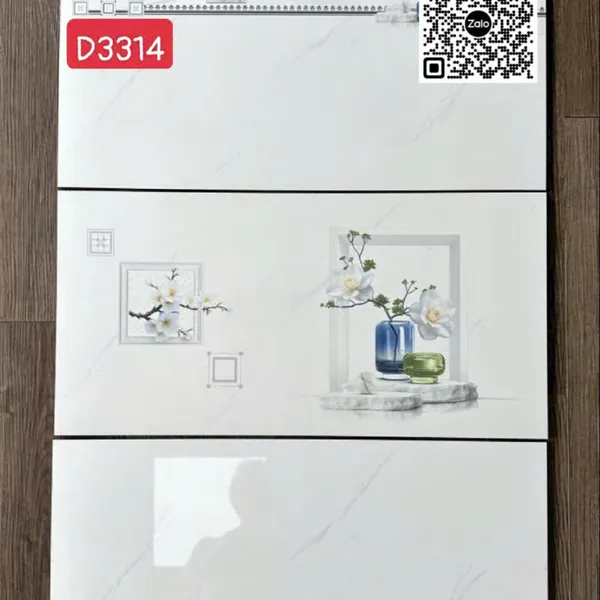 Gạch Đá 30x60 Ốp Lát Giá Rẻ trắng vân khói D3314