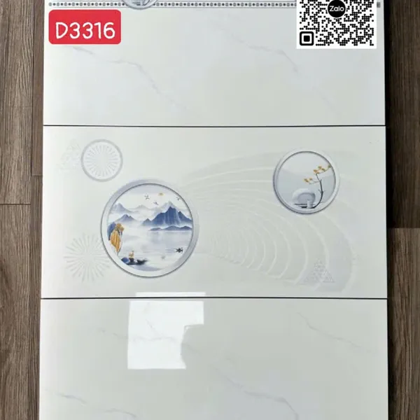 Gạch Đá 30x60 Ốp Lát Giá Rẻ trắng vân khói D3316