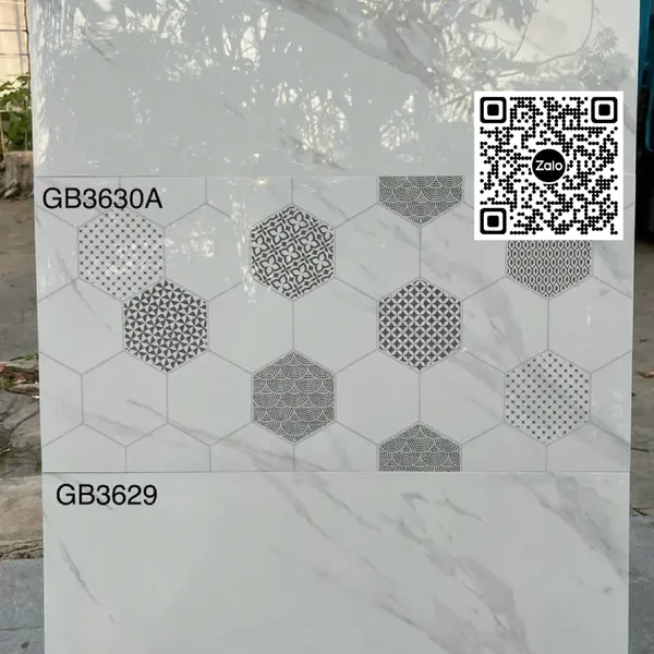 Gạch Đá 30x60 Ốp Lát Giá Rẻ trắng vân khói GB3629