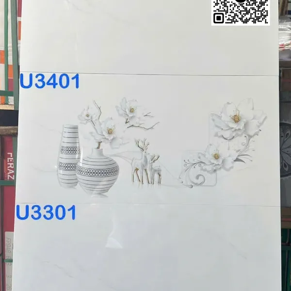 Gạch Đá 30x60 Ốp Lát Giá Rẻ trắng vân khói U3302