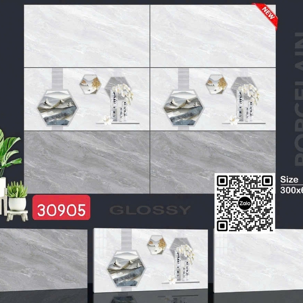 Gạch Đá 30x60 Ốp Lát Giá Rẻ xám vân đá 30905
