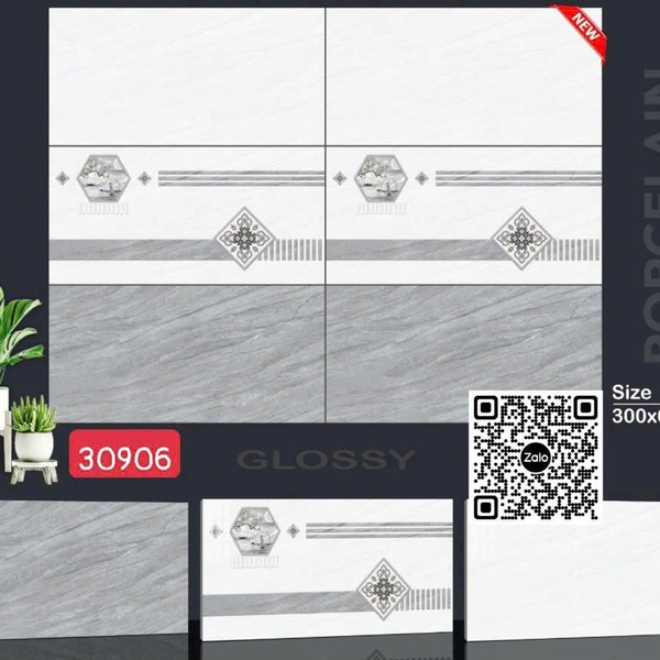 Gạch Đá 30x60 Ốp Lát Giá Rẻ xám vân đá 30906