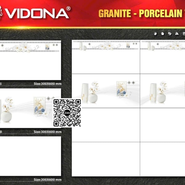 Gạch Đá 30x60 Ốp Lát Giá Rẻ trắng trơn TPV36000B