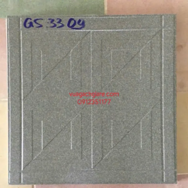 Gạch Đá Mờ 40x40 Lát Nền Sân Giá Rẻ màu xám GS3309