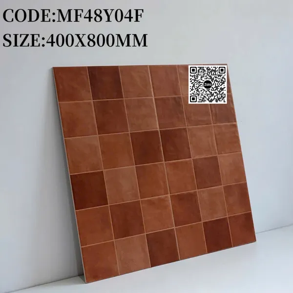 Gạch Đá 40x80 Ốp Lát Trang Trí màu đỏ MF48Y04