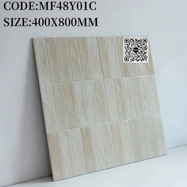 Gạch Đá 40x80 Ốp Lát Trang Trí màu kem MF48Y01C