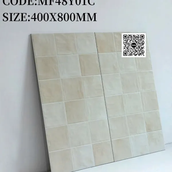 Gạch Đá 40x80 Ốp Lát Trang Trí màu kem MF48Y01C