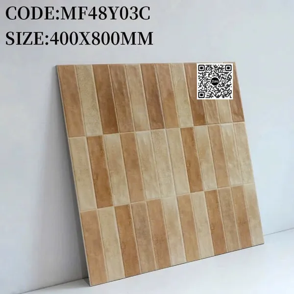 Gạch Đá 40x80 Ốp Lát Trang Trí màu vàng MF48Y03