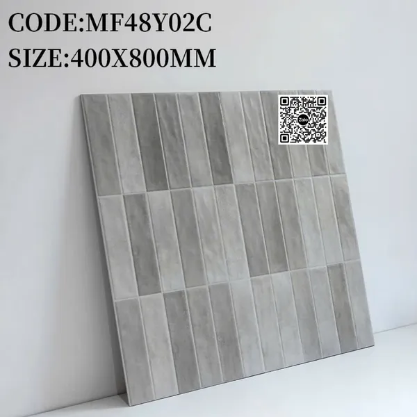 Gạch Đá 40x80 Ốp Lát Trang Trí màu xám MF48Y02C