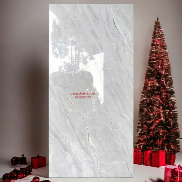 Gạch Đá 40x80 Ốp Tường Khắc Kim Cao Cấp xám vân đá KS4821