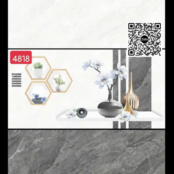 Gạch Đá 40x80 Ốp Lát xám vân đá 4818
