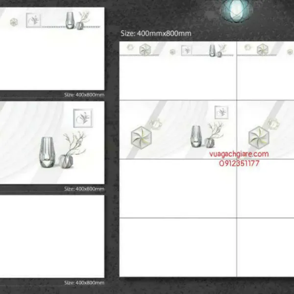 Gạch Đá 40x80 Ốp Tường Giá Rẻ trắng trơn 48900