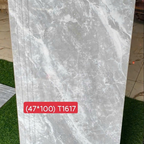 Gạch Đá 47x120 Ốp Lát Bậc Cầu Thang Giá Rẻ xám vân trắng T1617