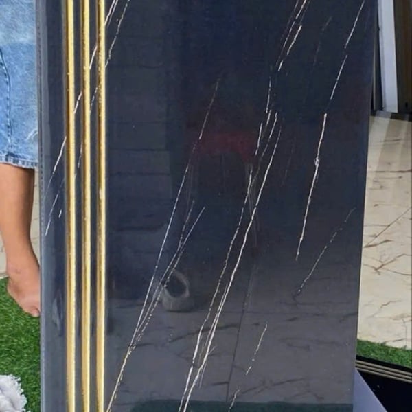 Gạch Đá 47x120 Ốp Lát Bậc Cầu Thang Giá Rẻ đen vân trắng JA10