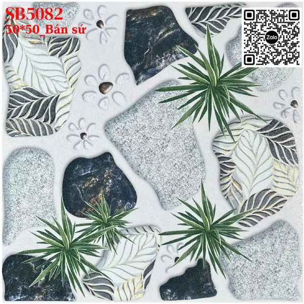 Gạch Đá 50x50 Ốp Lát Sân Vườn Giá Rẻ đá cỏ SB5082