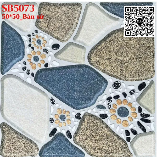 Gạch Đá 50x50 Ốp Lát Sân Vườn Giá Rẻ đá sỏi SB5073