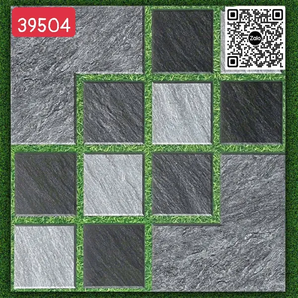 Gạch Đá 50x50 Ốp Lát Sân Vườn Giá Rẻ xám vân đá 39504