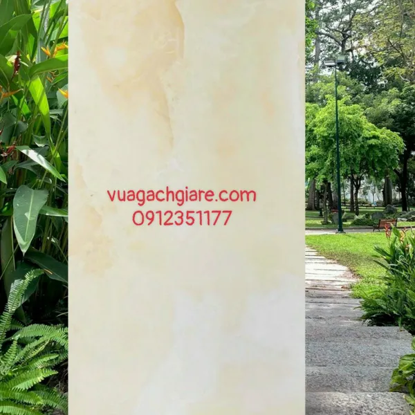 Gạch Đá Ốp Lát 60x120 Cao Cấp Ấn Độ kem vàng