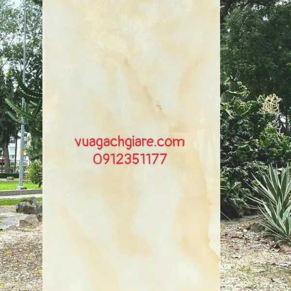 Gạch Đá Ốp Lát 60x120 Cao Cấp Ấn Độ vàng vân mây