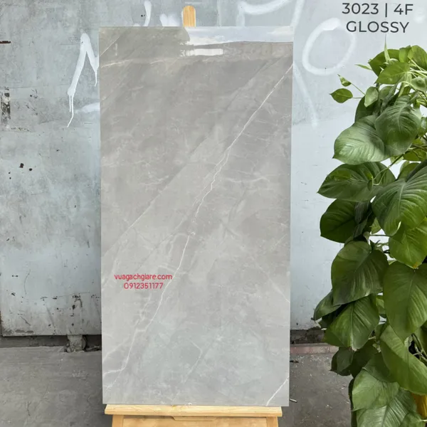 Gạch Đá 60x120 Ốp Lát Ấn Độ xám vân trắng 3023