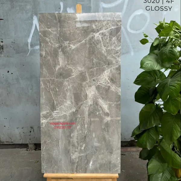 Gạch Đá 60x120 Ốp Lát Ấn Độ xám vân trắng 3020