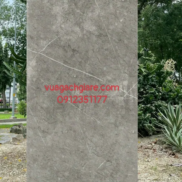Gạch Đá Ốp Lát 60x120 Cao Cấp Ấn Độ xám đậm vân trắng