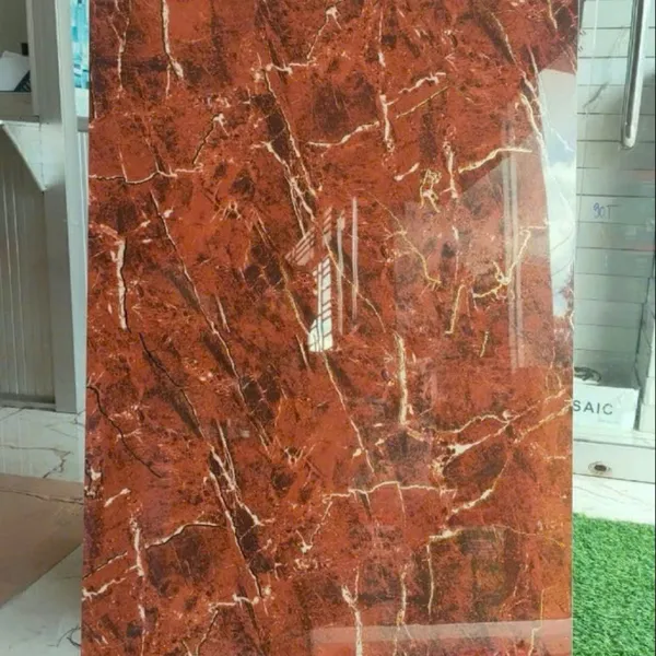 Gạch Đá 60x120 Khắc Kim Ốp Lát Giá Rẻ đỏ vân vàng 12802D