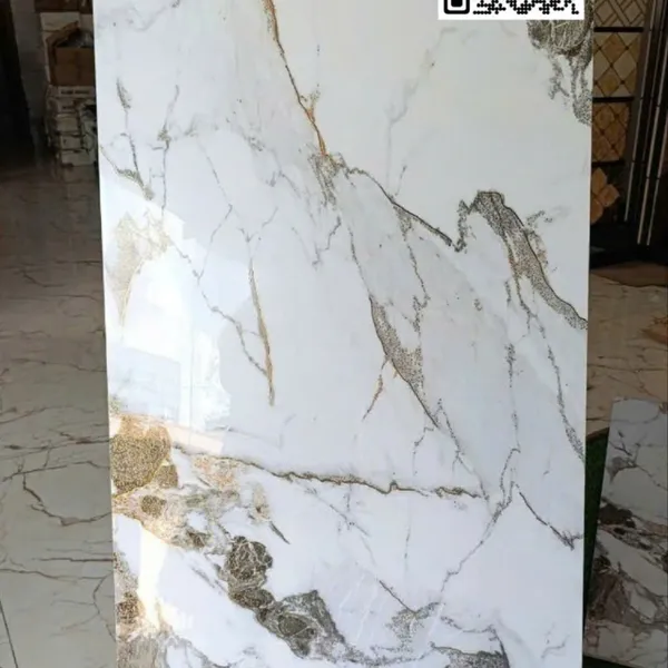 Gạch Đá 60x120 Khắc Kim Ốp Lát Giá Rẻ trắng vân đá 126088