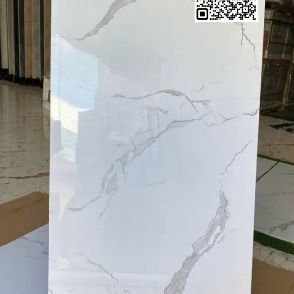 Gạch Đá 60x120 Khắc Kim Ốp Lát Giá Rẻ trắng vân khói 12396J