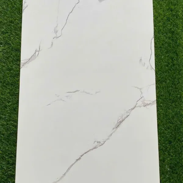 Gạch Đá 60x120 Khắc Kim Ốp Lát Giá Rẻ trắng vân khói 12661