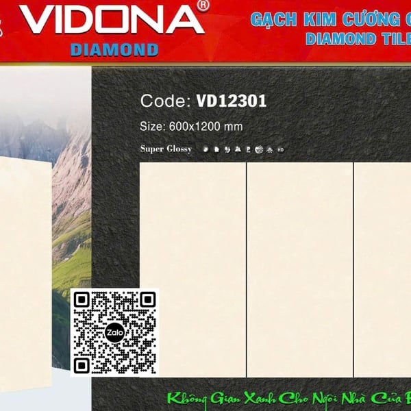 Gạch Đá 60x120 Ốp Lát Giá Rẻ kem vàng VD12301