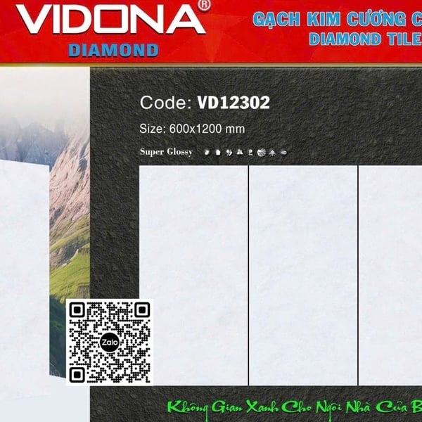 Gạch Đá 60x120 Ốp Lát Giá Rẻ màu xám VD12302
