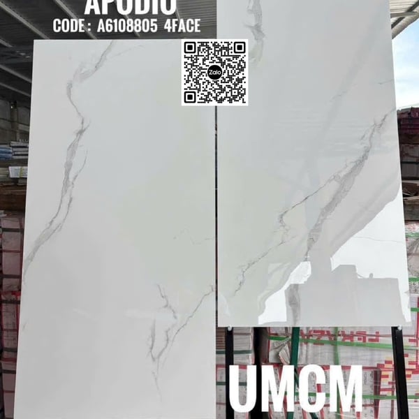 Gạch Đá 60x120 Ốp Lát Giá Rẻ trắng vân khói A6108805