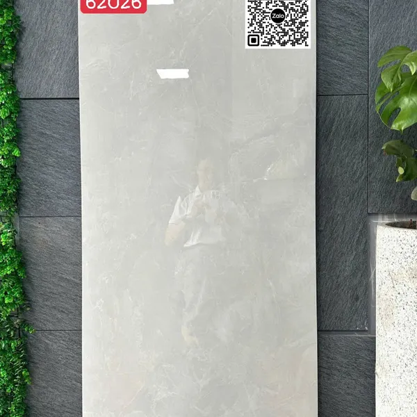 Gạch Đá 60x120 Ốp Lát Ấn Độ xám vân mây 62026
