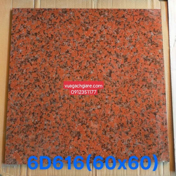 Gạch Đá 60x60 Ốp Lát Giá Rẻ đỏ giả đá hoa cương 6D616