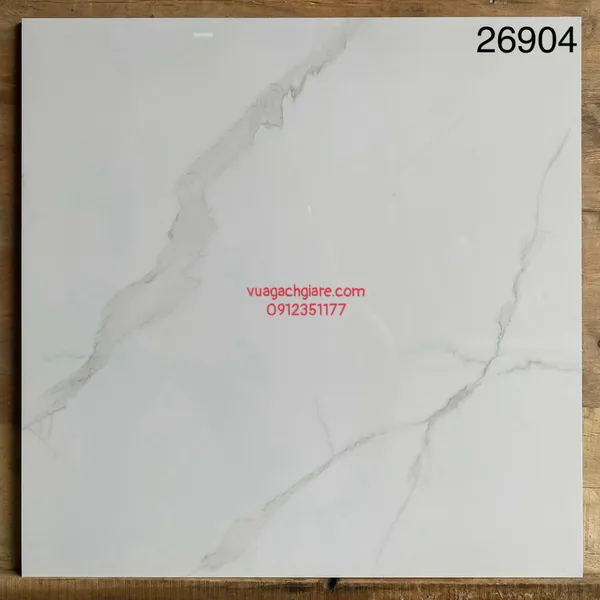 Gạch Đá 60x60 Ốp Lát Giá Rẻ trắng vân khói 26904