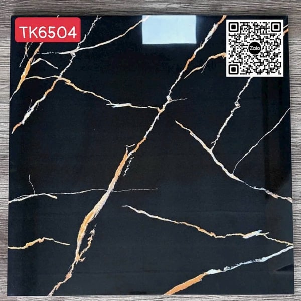 Gạch Đá 60x60 Ốp Lát Giá Rẻ đen cam trắng TK6504