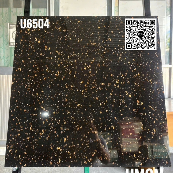 Gạch Đá 60x60 Ốp Lát Giá Rẻ đen kim sa U6504