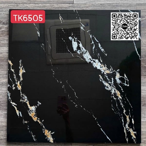 Gạch Đá 60x60 Ốp Lát Giá Rẻ đen vân trắng TK6505