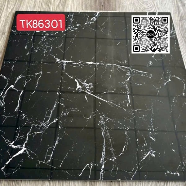Gạch Đá 60x60 Ốp Lát Giá Rẻ đen vân trắng TK86301