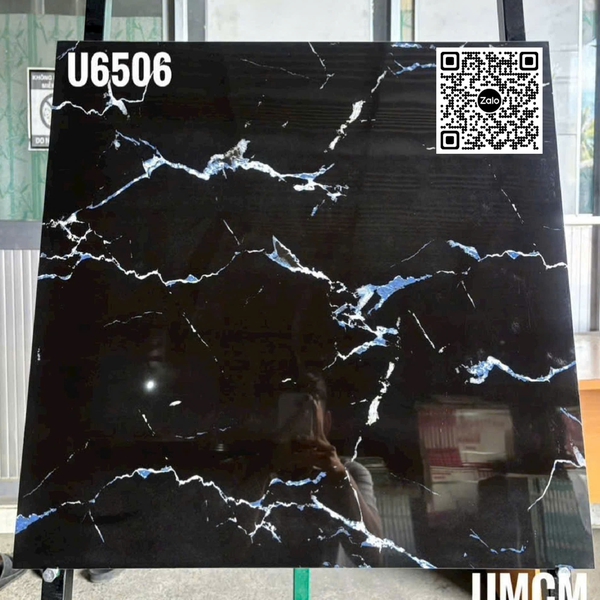 Gạch Đá 60x60 Ốp Lát Giá Rẻ đen vân trắng U6506