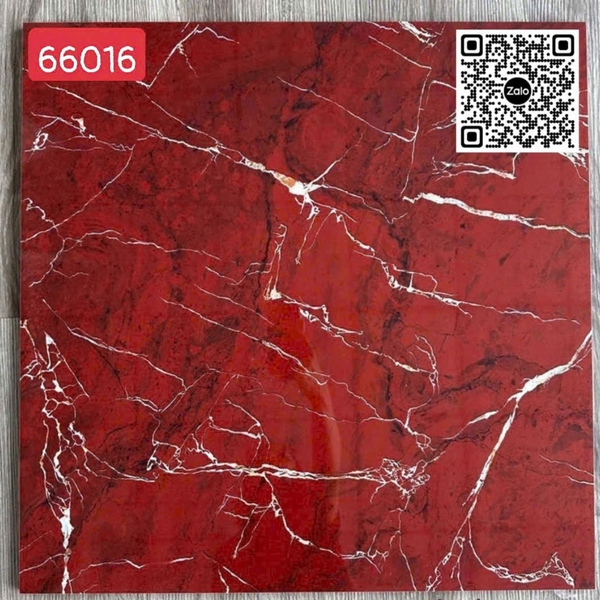 Gạch Đá 60x60 Ốp Lát Giá Rẻ đỏ vân trắng 66016