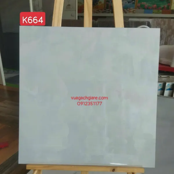 Gạch Đá 60x60 Ốp Lát Giá Rẻ PANCERA trắng vân mây K664