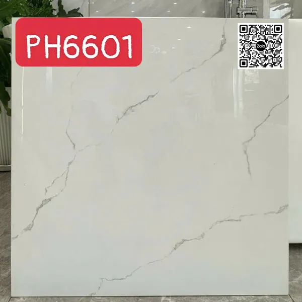 Gạch Đá 60x60 Ốp Lát Giá Rẻ trắng vân khói 6601