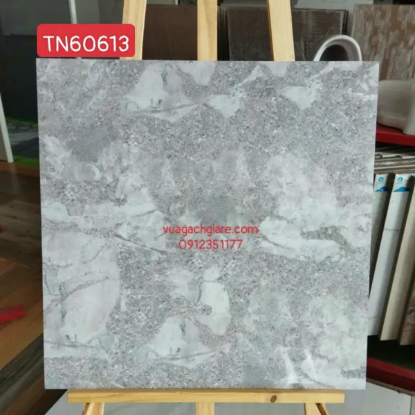 Gạch Đá 60x60 Ốp Lát Giá Rẻ Trung Nguyên xám vân đá TN60613