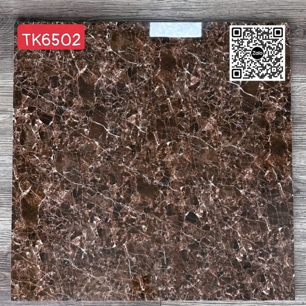 Gạch Đá 60x60 Ốp Lát Giá Rẻ nâu vân đá TK6502