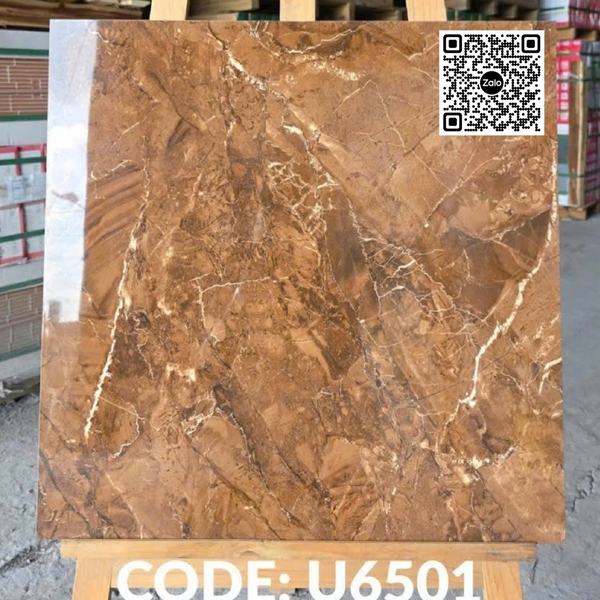 Gạch Đá 60x60 Ốp Lát Giá Rẻ nâu vân đá U6501