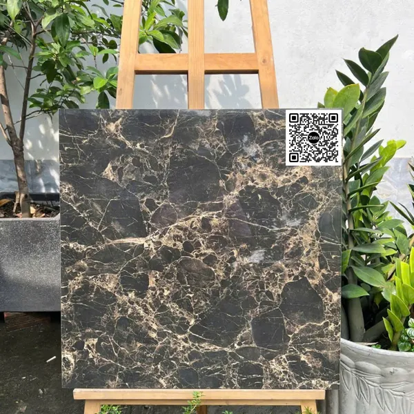 Gạch Đá 60x60 Ốp Lát nâu vân đá