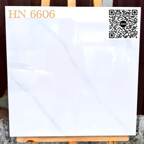 Gạch Đá 60x60 Ốp Lát Giá Rẻ trắng vân khói HN6606